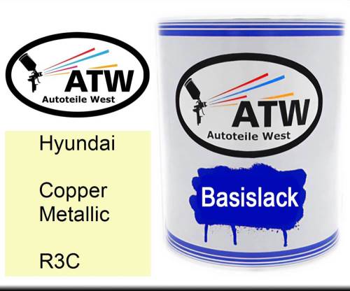 Hyundai, Copper Metallic, R3C: 1L Lackdose, von ATW Autoteile West.